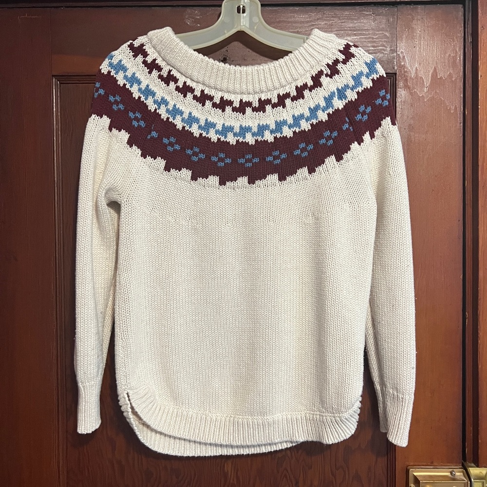 Warm yoke sweater
